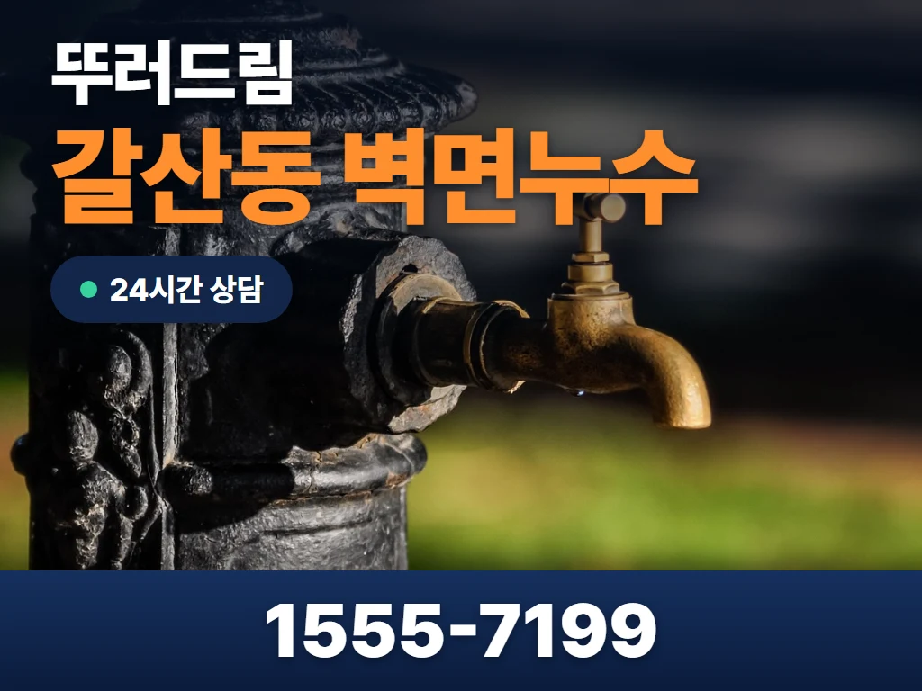 갈산동 벽면누수 현장