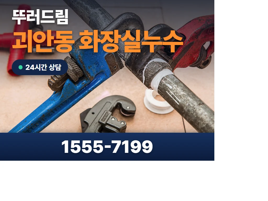 괴안동 화장실누수 현장