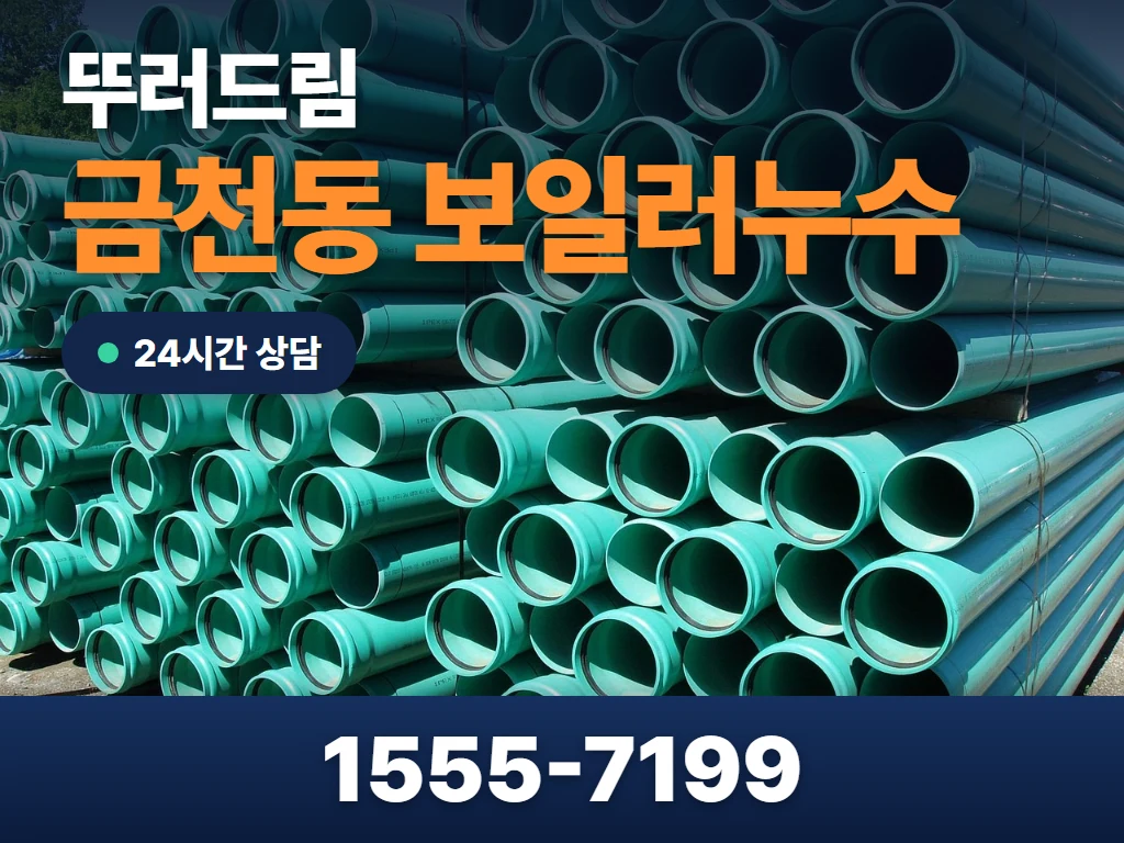 금천동 보일러누수 현장