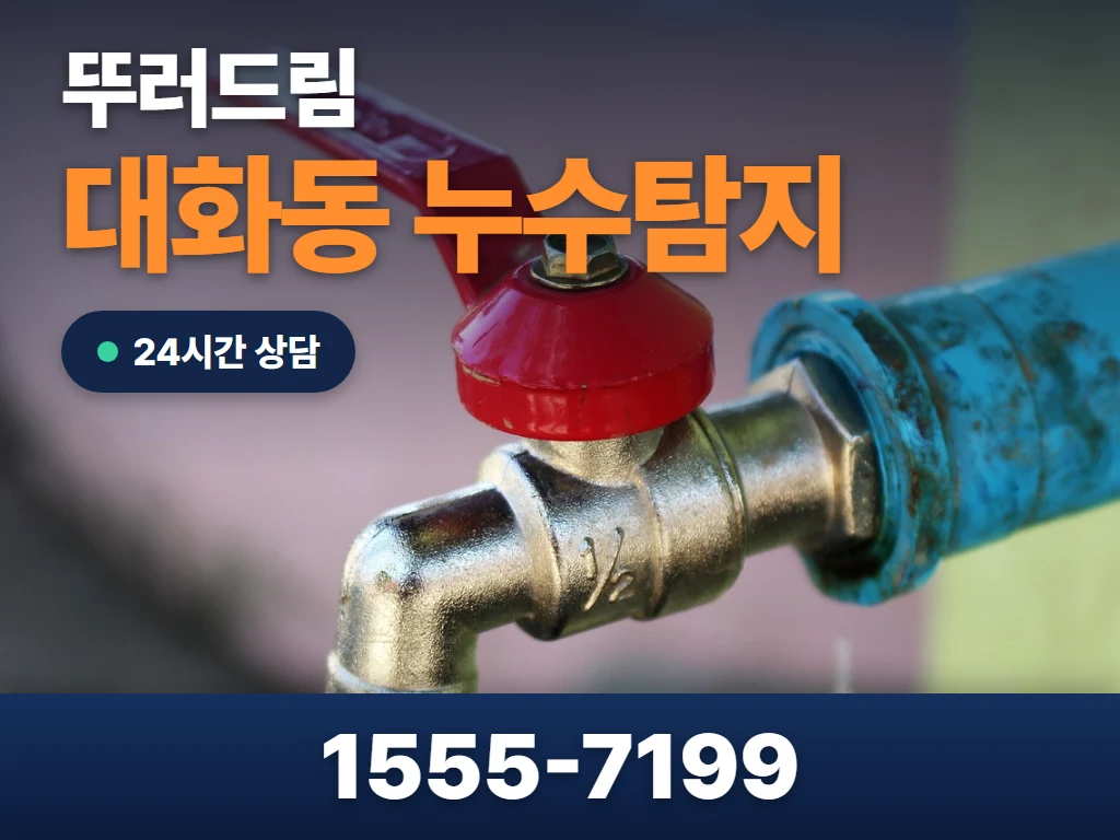 대화동 누수탐지 현장