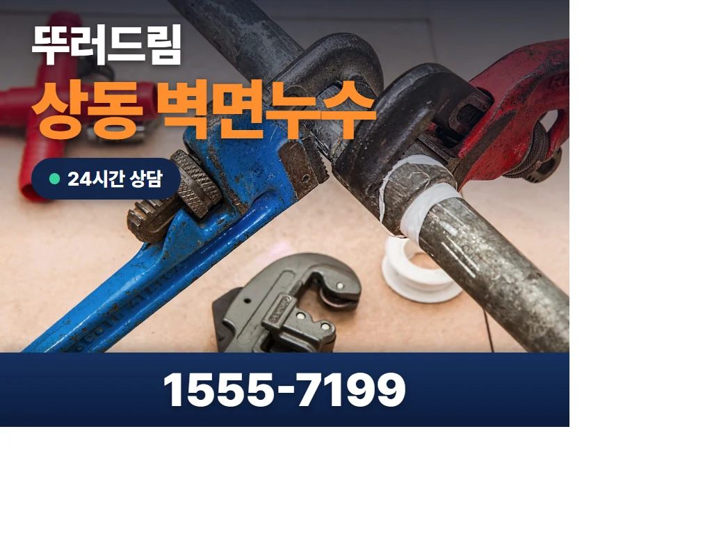 상동 벽면누수 현장