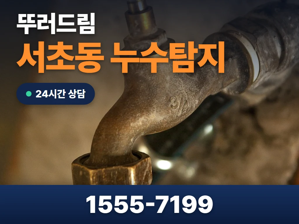 서초동 누수탐지 현장