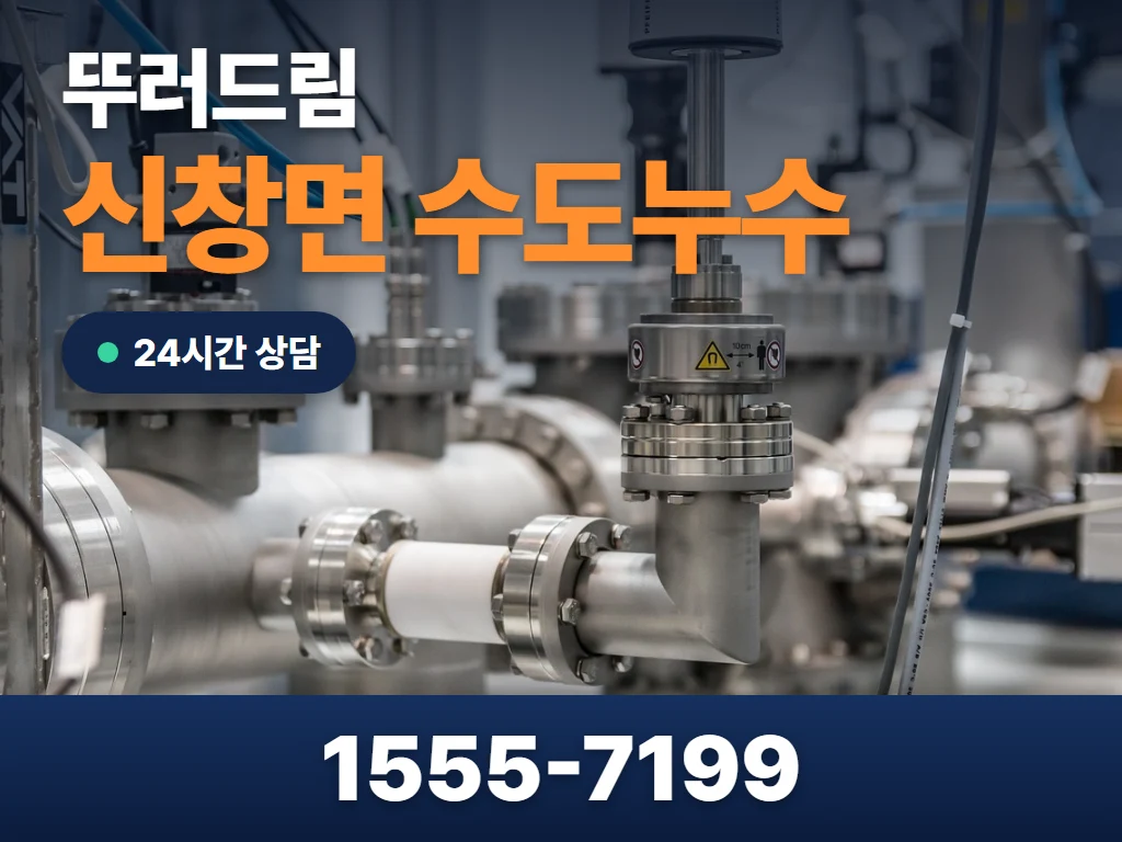 신창면 수도누수 현장