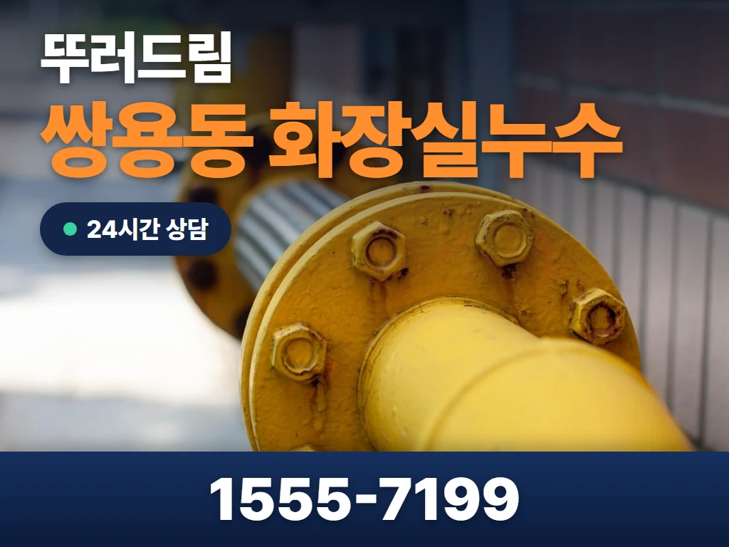 쌍용동 화장실누수 현장