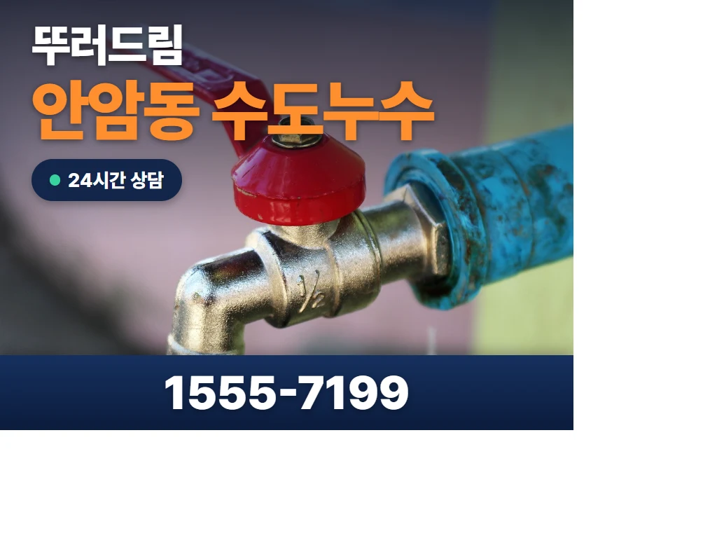 안암동 수도누수 현장