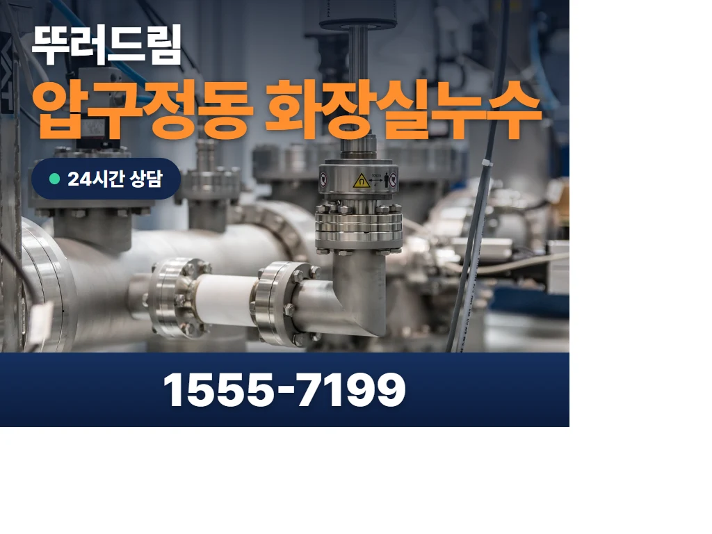 압구정동 화장실누수 현장