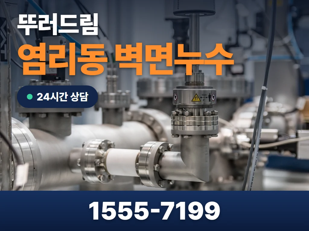 염리동 벽면누수 현장