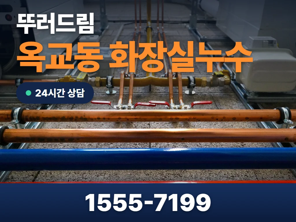 옥교동 화장실누수 현장