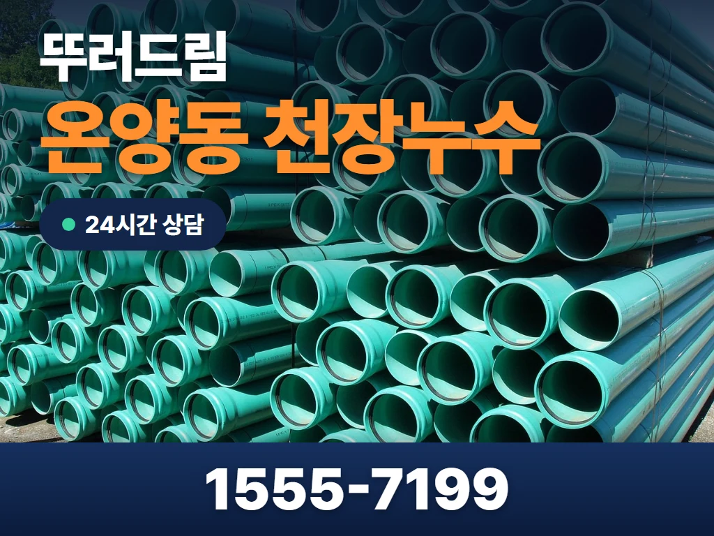 온양동 천장누수 현장