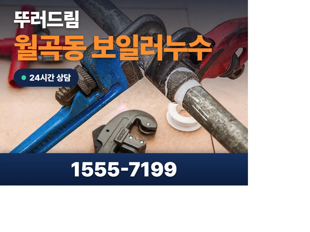 월곡동 보일러누수 현장