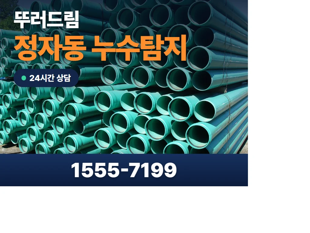 정자동 누수탐지 현장