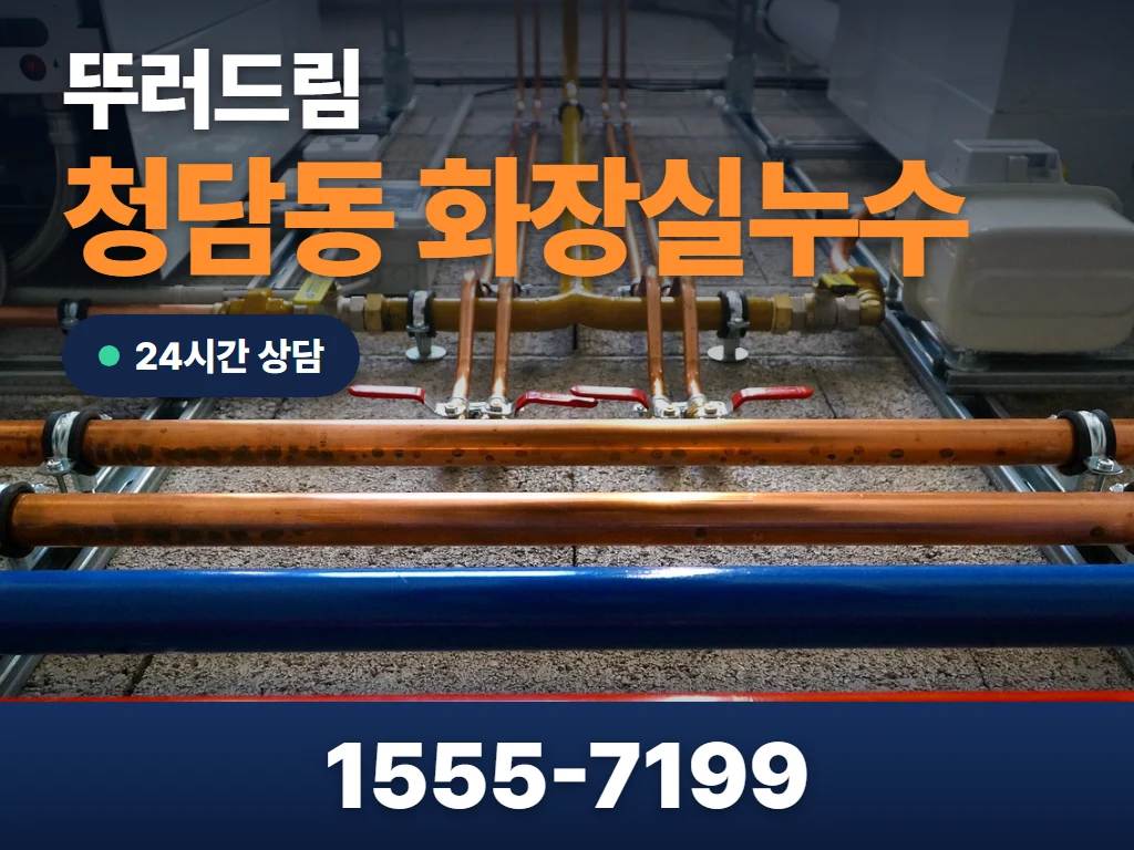 청담동 화장실누수 현장