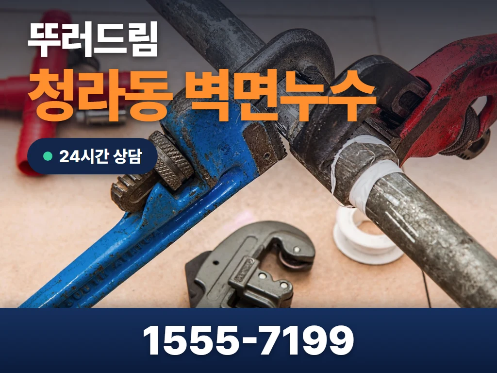 청라동 벽면누수 현장