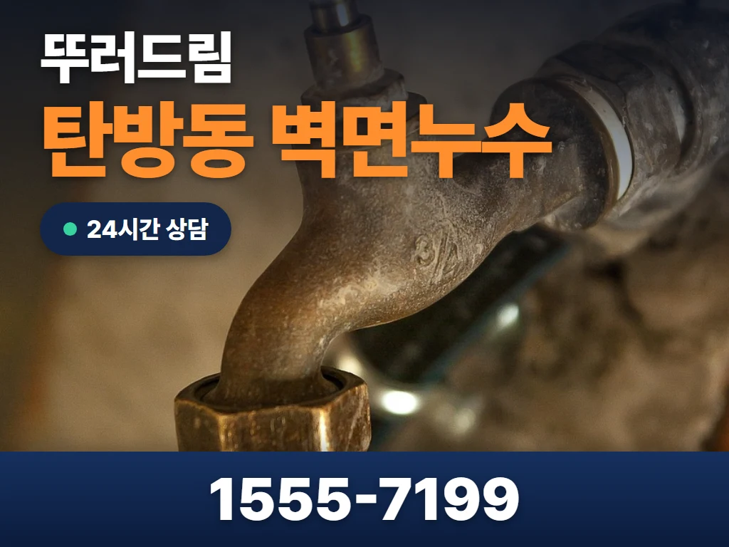 탄방동 벽면누수 현장