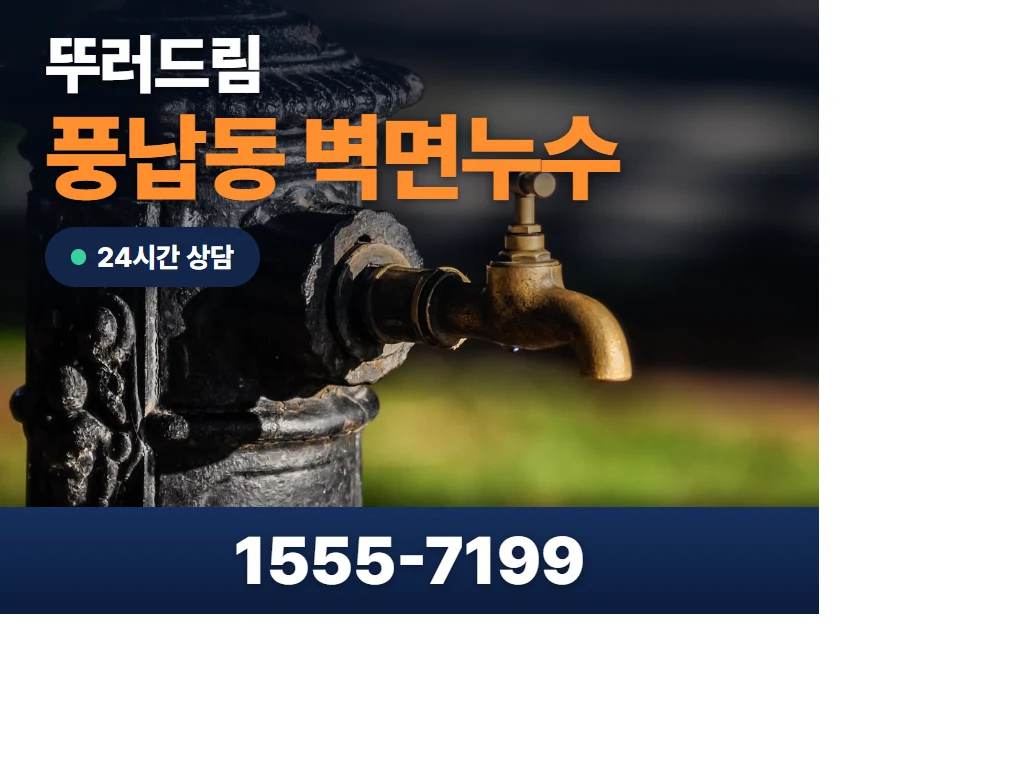 풍납동 벽면누수 현장