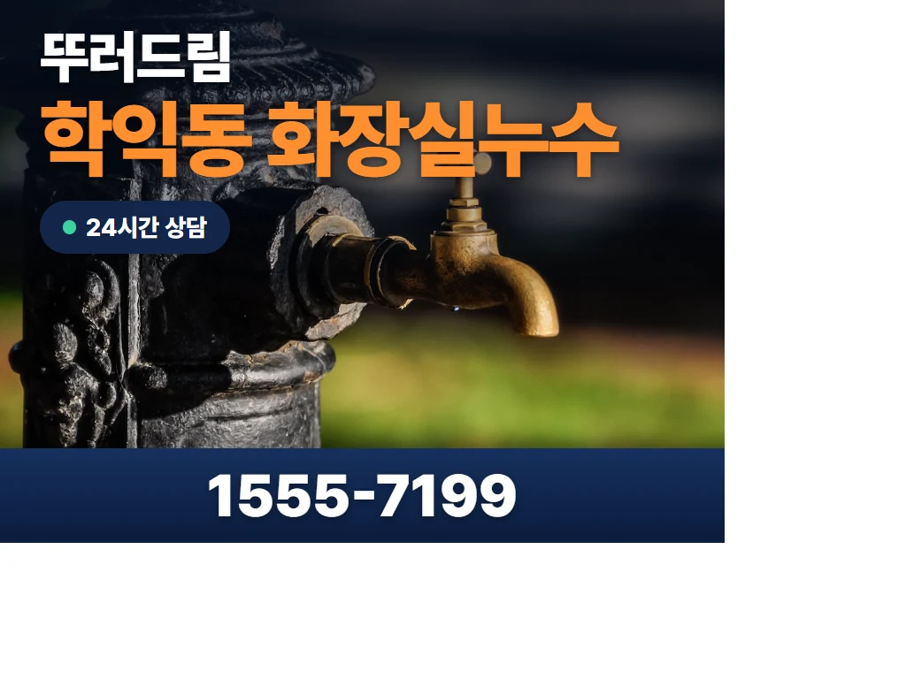 학익동 화장실누수 현장